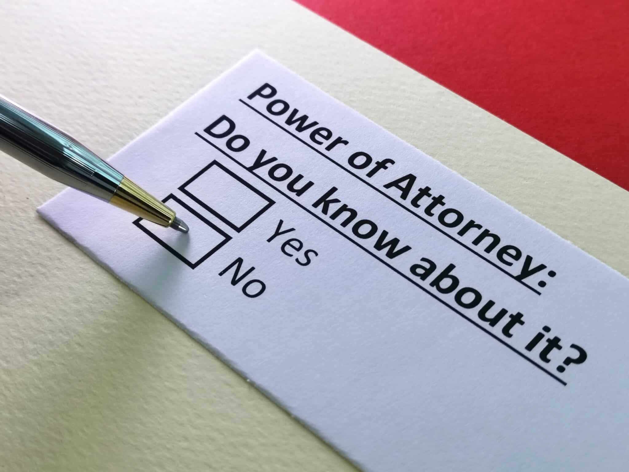 Your Parents and a Power of Attorney